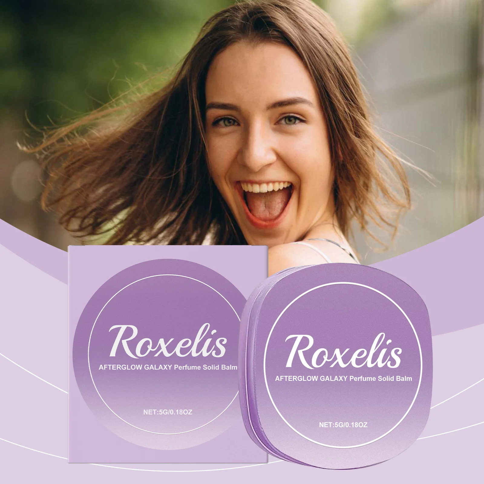 

Roxelis 5g Lavender Perfume Balm Lasting Floral Fragrance Daily Women Elegant Scent Release Charming Fresh Body Solid Perfume