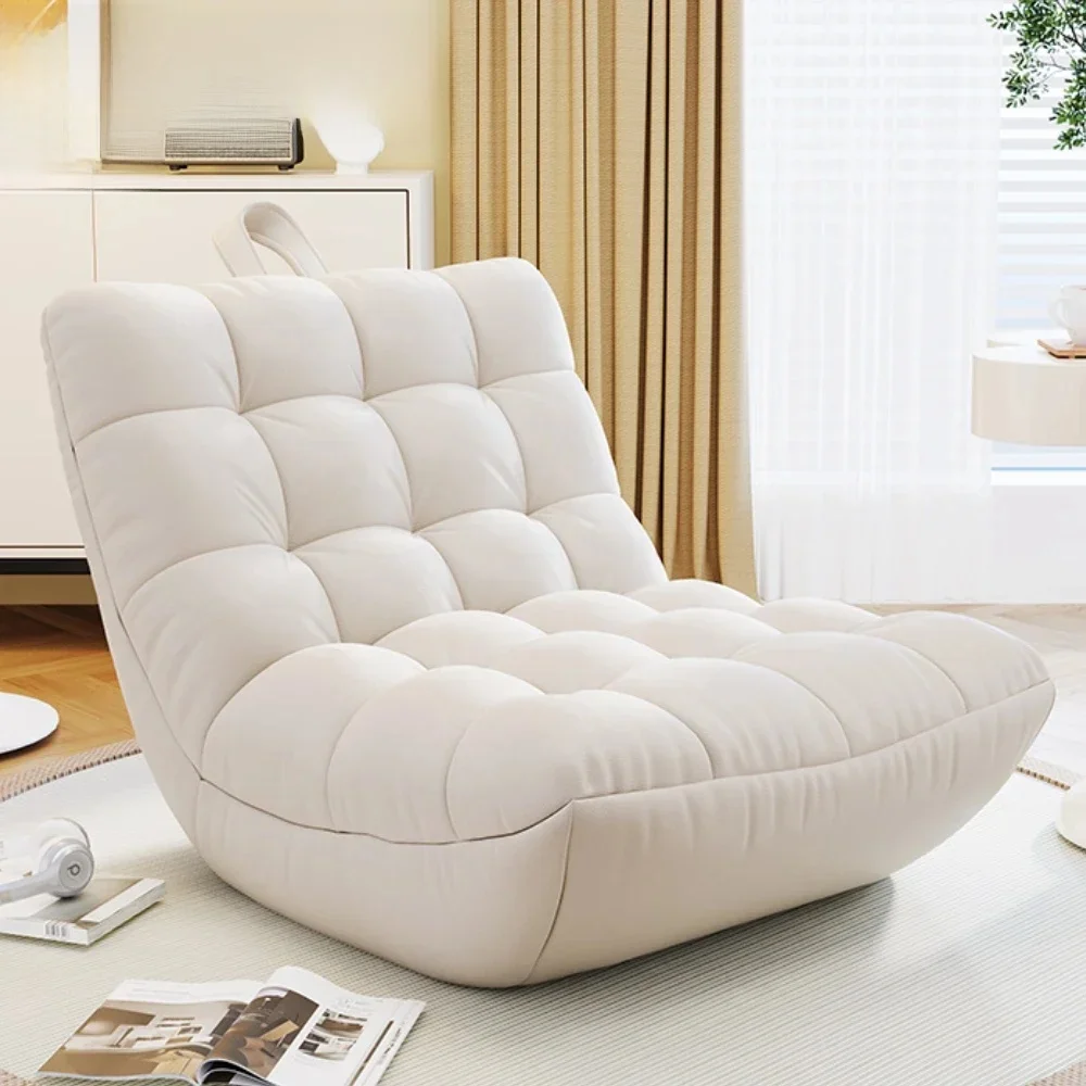 OTAUTAU Pokrowiec na fotel z fasolką bez wypełniacza Siedzisko podłogowe Leniwa sofa Kanapa Beanbag Sac z podnóżkiem Stołek Ottoman SF024 — zdjęcie 2