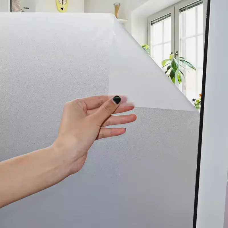 Einfarbiger Elektrostatisch Haftender Wasserdichter und Schmutzabweisender Glasaufkleber Mattierter Sichtschutzfilm PVC-Fensteraufkleber