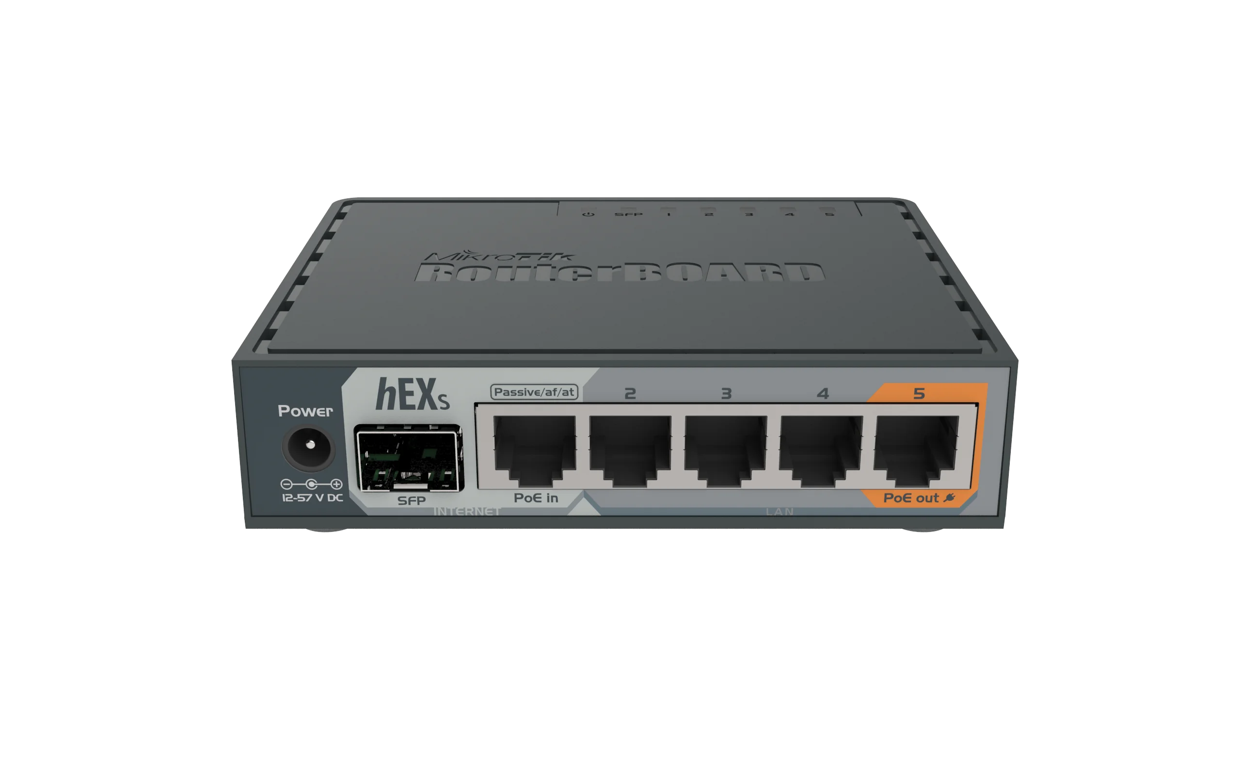 Mikrotik hEX S RB760iGS Router 5x Gigabit Ethernet, SFP, Dual Core 880MHz CPU