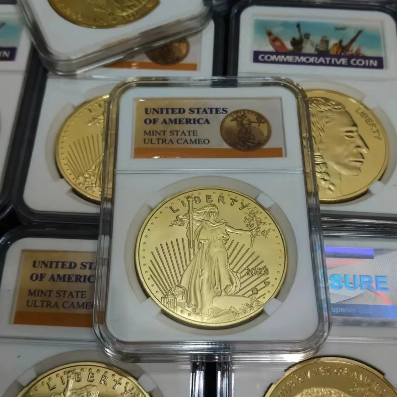 

US Coins Statue of Liberty Eagle Coins World Souvenir Coins USA Commemorative Coins Collection