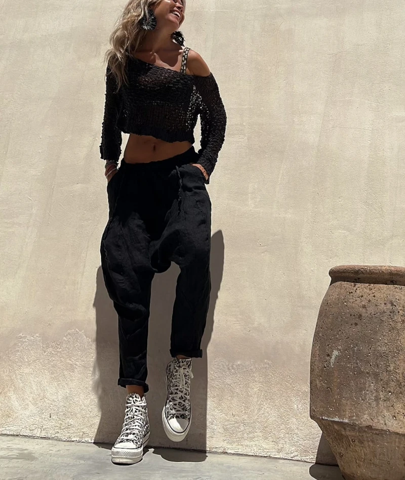 Women's Knit Blouse Crop Top Sexy See-through Sheer Crochet Bikini Cover up Sunscreen Shawl Cape Pullover Thin Sweater Blusa