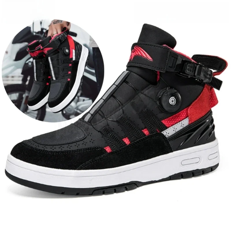AliExpress NONE Hot Off-road Riding Shoes Protection Bike Boots for Couples Men Sports Shoes for Professional Racers Moto Shoes Moto Equipment