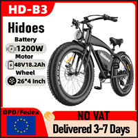 Electric Mountain Bike Hidoes B3 26*4.0Inch Off-Road Fat Tires 1200W Brushless Motor 60Km/h Max Speed 48V 18.2Ah 50-60KM Mileage