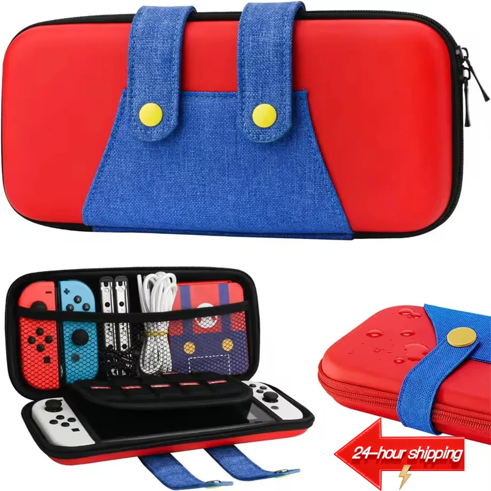 estojo-de-armazenamento-eva-compativel-com-nintendo-switch-oled-estojo-portatil-fofo-para-transporte-do-switch-com-10-compartimentos-para-jogos-do-mario