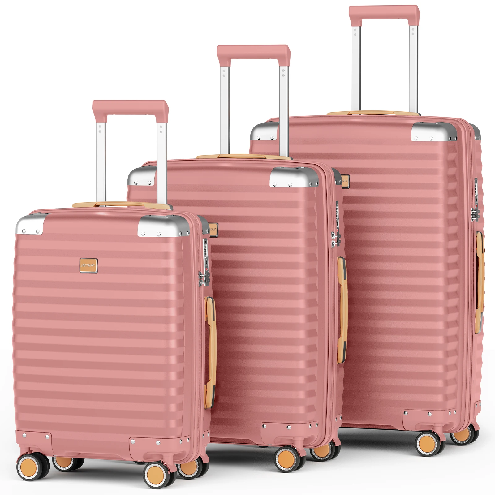 

Joyway Hard Shell Luggage Sets 3 Pieces with Spinner Wheels, Lightweight Suitcase Set with Tsa Lock and Corner Protectors