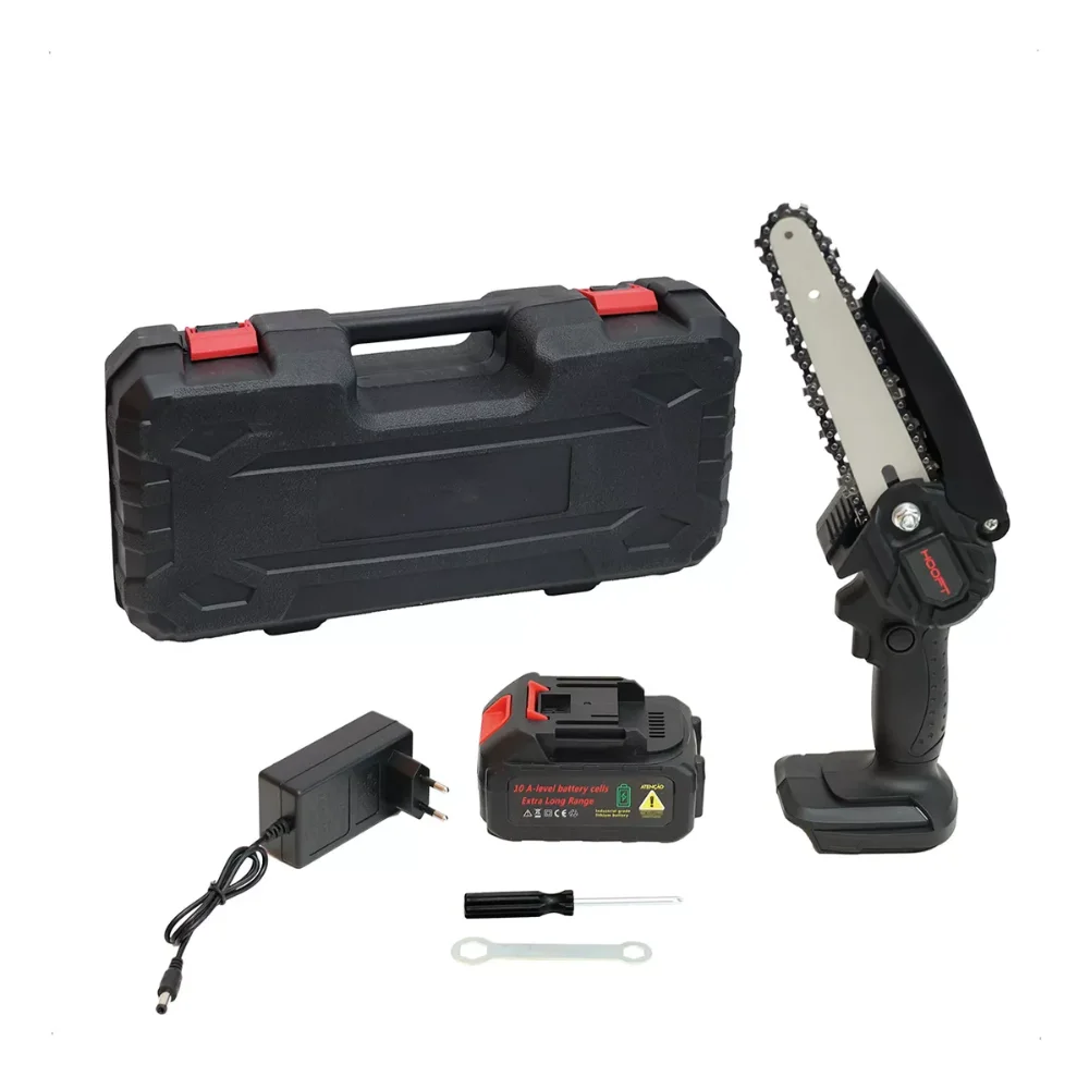 Portable Electric Chainsaw Rechargeable Battery Pruning Twig Standard Color 110V/220V