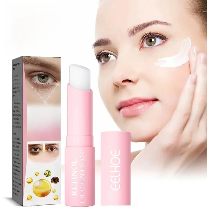 Bâton de crème pour les yeux au rétinol, estompe les ridules, élimine les cernes, sacs pour les yeux, Anti-poches, hydratant, lissant, soins pour la peau