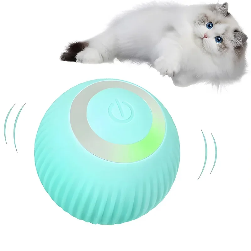 Pet Interactive Ball Intelligent Smart Cat Dog Toys Indoor Automatic Rolling Magic Ball Electronic Toy Training Self-moving Game