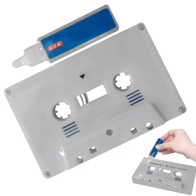 Nettoyeur de tête de Cassette, Kit d'entretien humide, nettoyeur de tête de Cassette Audio, nettoyeur de cabestan, tête de bande de Cassette Audio