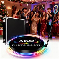 Small portable automatic 360 photo booth. Selfie rotating accessories 360 party 68cm 80cm 100cm family slow motion photography