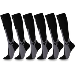 Sport Compression Socks for Men Women 6 Pairs Running Nurse Compression Socks Nurses Sport Ladies Lady Womens