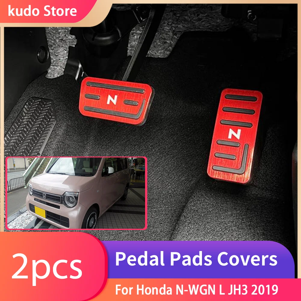 

For Honda N-WGN L JH3 2019 Stainless Steel AT MT Car Foot Pedals Stainless Steel Rest Accelerator Brake Pads Part accessories