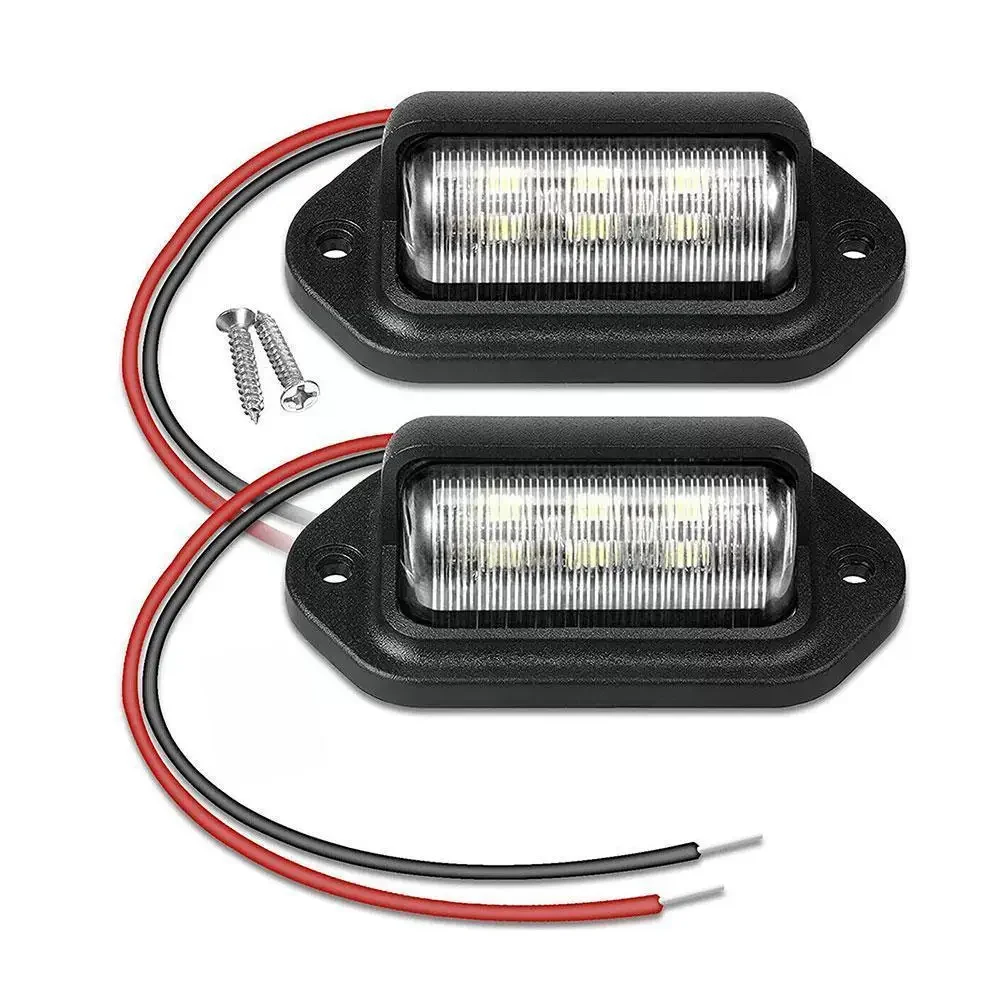 Lâmpadas brancas Car License Plate Lights, LED Number Plate Light, Tag Step Lamp, Produtos para
