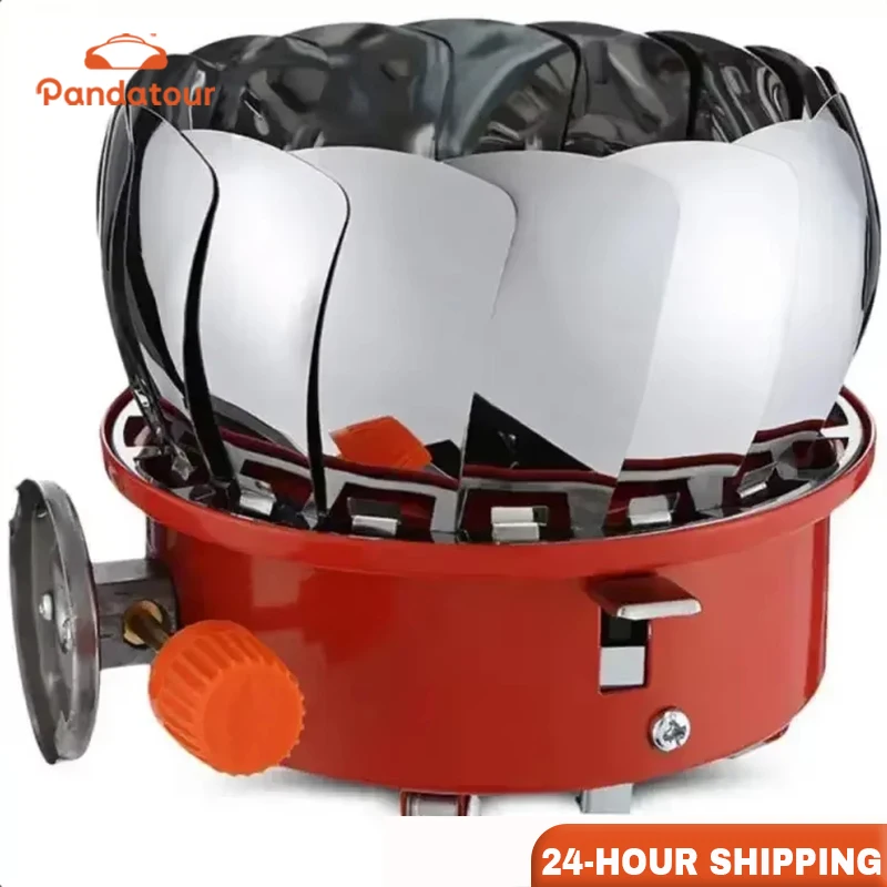 

Pandatour 2800W Outdoor Windproof Gas Stove Camping Folding Electronic Stove Hiking Travel Self-Driving Cooking Gas Mini Burner