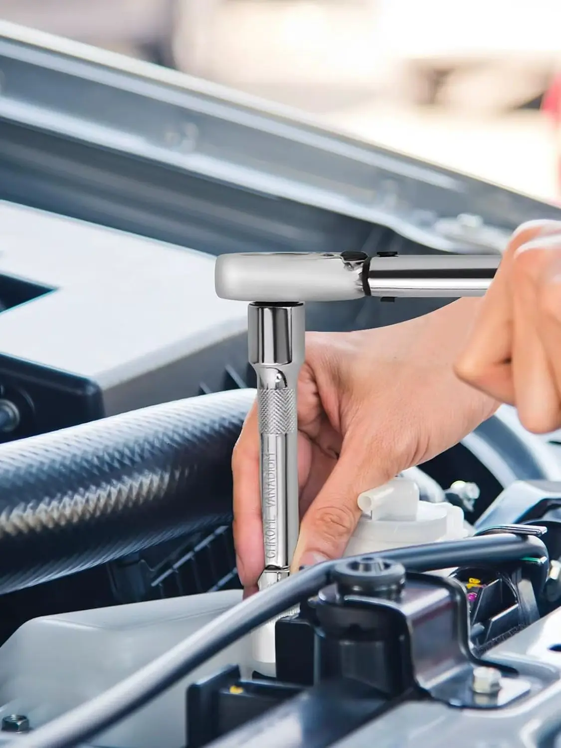 AliExpress NONE Torque Wrench for Car Repair 3 Sockets 17-19-21 mm Wheel Bolts Wheel Nut Wrench with Carry Case for Car, Bike and General Repairs