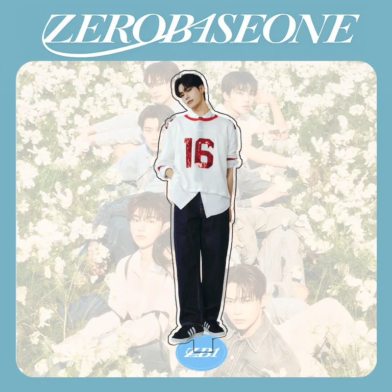 10CM Kpop ZB1 ZEROBASEONE Acrylic Double-Sided Stand Figure Character Model Desktop Decoration ZhangHao Ricky Yujin Fans Gift