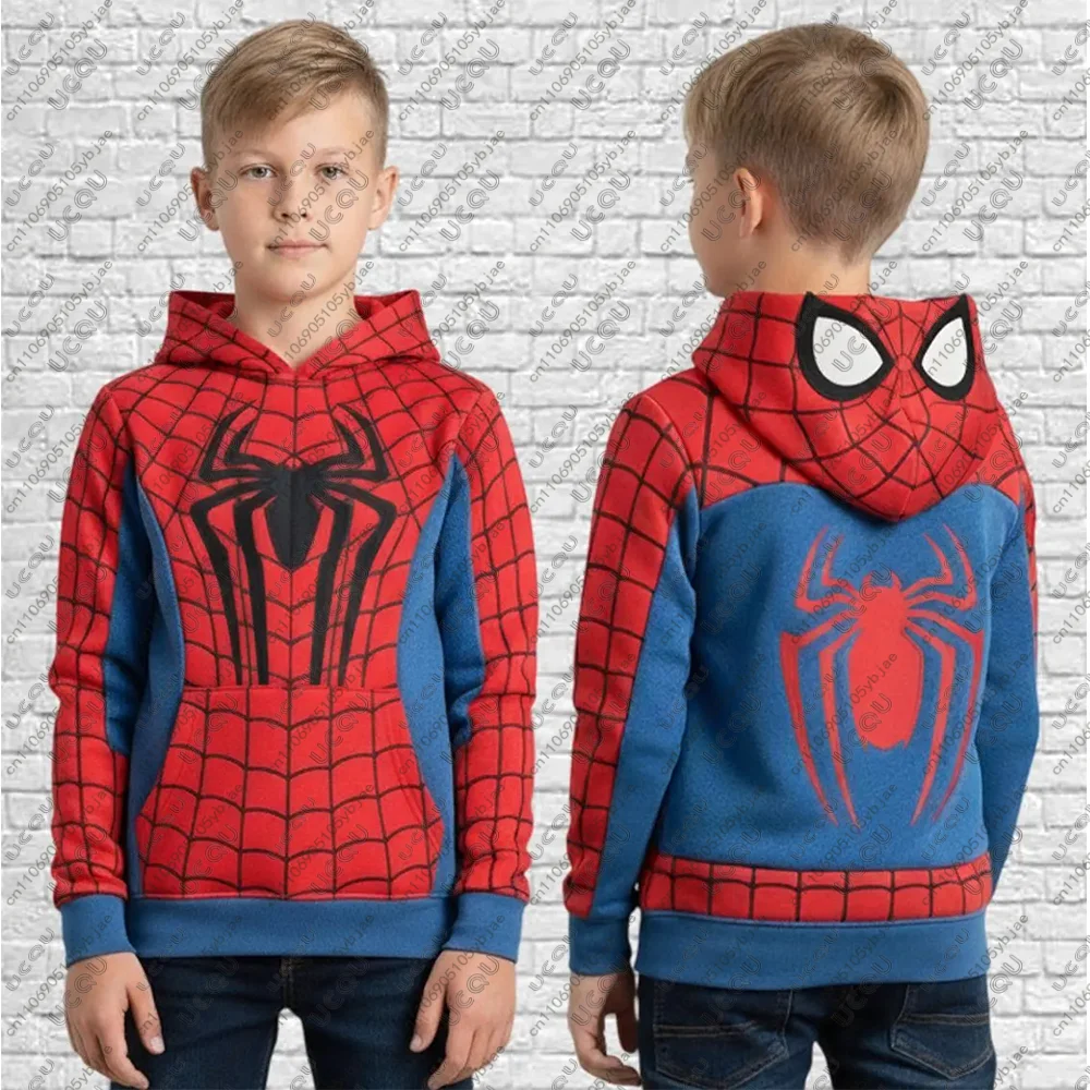 

Winter Kids Adult Gift T Shirt Halloween Cosplay Tee Top S-Spider Man Costume Hoodie Sweatshirt Kingdom 2026 Spiderman M-Marvel