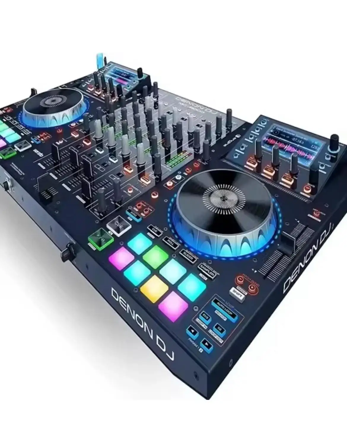 ใหม่ยอดนิยม Denon DJ MCX8000 คุณภาพสูงสุด - คอนโทรลเลอร์ดีเจ 4 ชั้นและมิกเซอร์พอดคาสต์