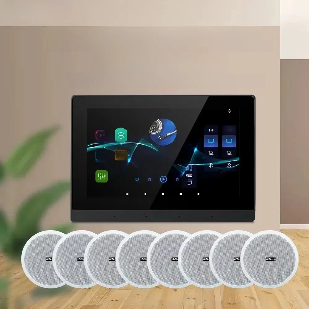 Système Audio intelligent, amplificateur de son pour Home cinéma, écran mural, WiFi, Bluetooth, configuration de haut-parleurs de maison complète, haut-parleurs de plafond de 6 pouces