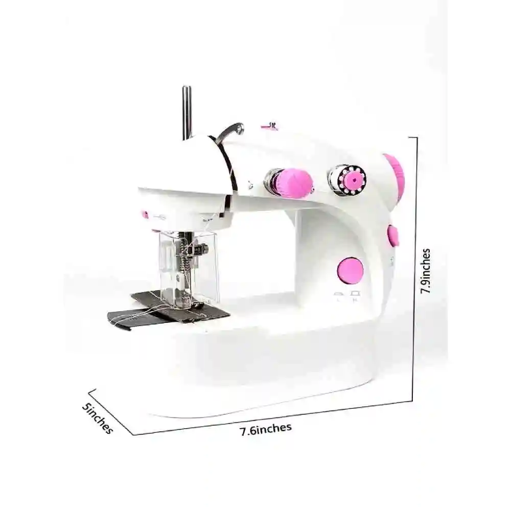 Double speed compact electronic automatic portable Mini sewing machine Double Thread control machine