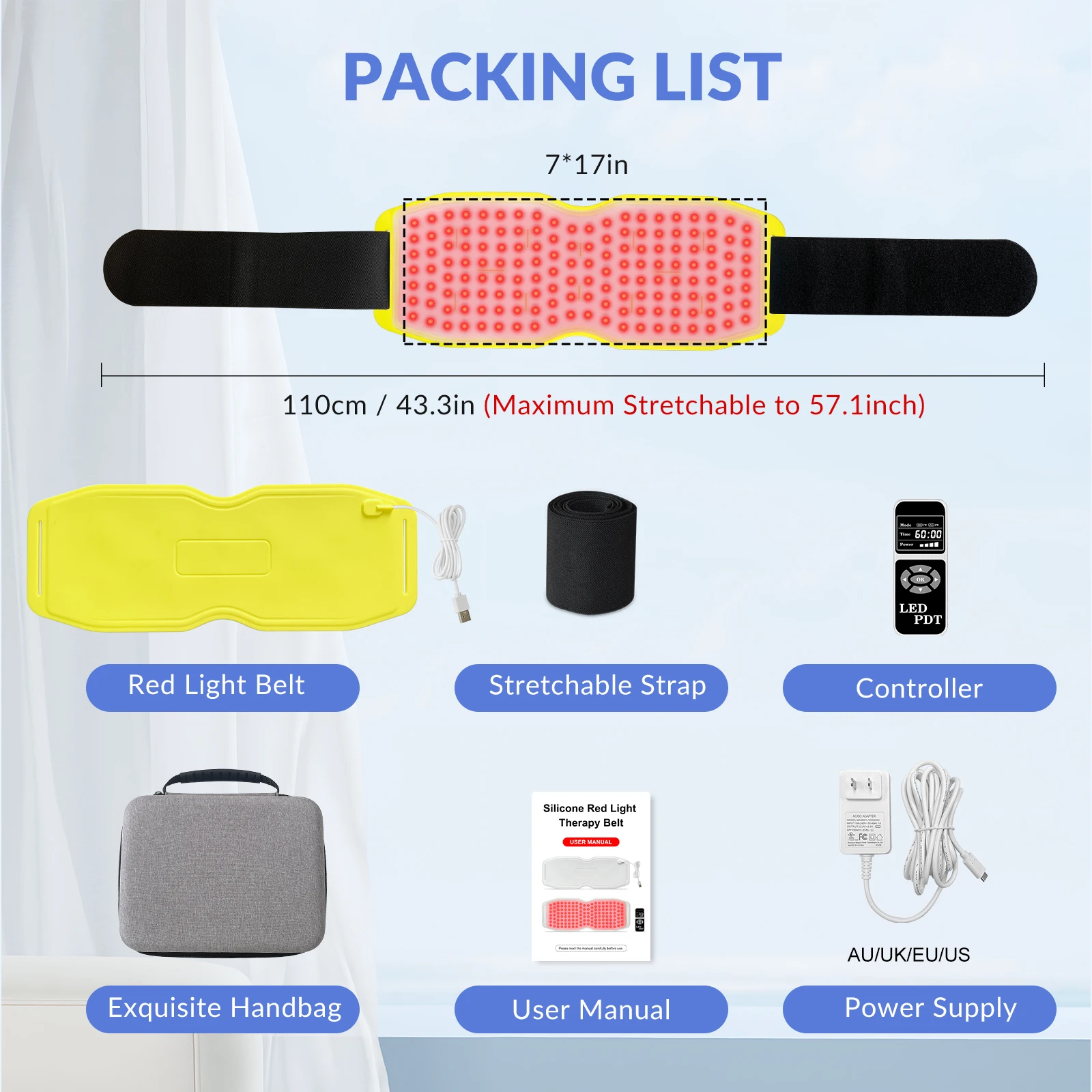 Picture 7: 660nm 850nm 940nm Near Infrared Red Light Therapy Shoulder Belt for Neck Back Pain Relief Burn Fat Enhanced Circulation