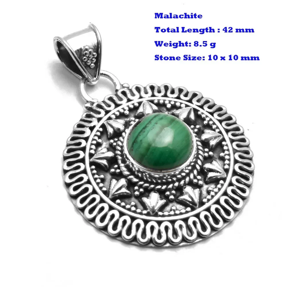 

Натуральный Ларимар цитрин, рубин, изумруд, Серафинит, бирюза, лабрадорит, агат, подвеска, 925 пробы серебро