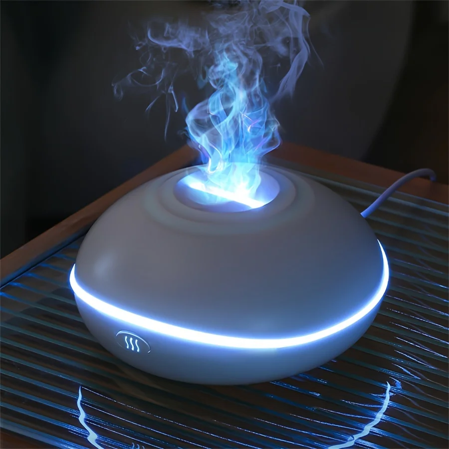 Aroma Humidifier Flame Can Add Essential Oil Small Aromatherapy Machine Air Humidifier Equipped with Colorful Lighting Function image 3