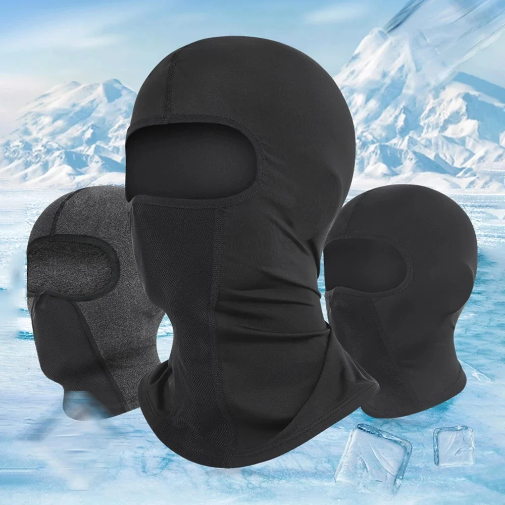 AliExpress UV Protection Full Face Mask Hiking Ice Silk Sun Hat Men Women Balaclava Sunglasses Holes Scarf Cooling Cycling Face Cover Beach