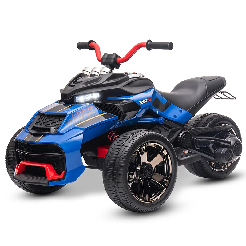 1pc 12V Bambini Giro All'aperto sul Veicolo 3 Ruote ATV Giro su Auto Giocattolo Alimentato A Batteria Veicolo Elettrico Moto per Regali Giocattoli