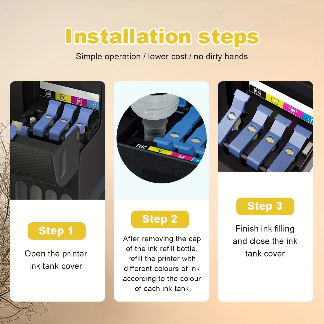 حبر epson 102 متوافق مع ECOTANK ET-2700 ET-2850 ET-3700 ET-3850 ET-4750