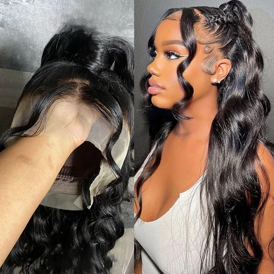 180% Body Wave Lace Front Pruiken 360 Lace Pruiken Hd Lace 13X6 Braziliaanse Pruiken Voor Vrouwen Pretokkelde 13X4 Lace Frontale Human Hair Pruiken - afbeelding 2