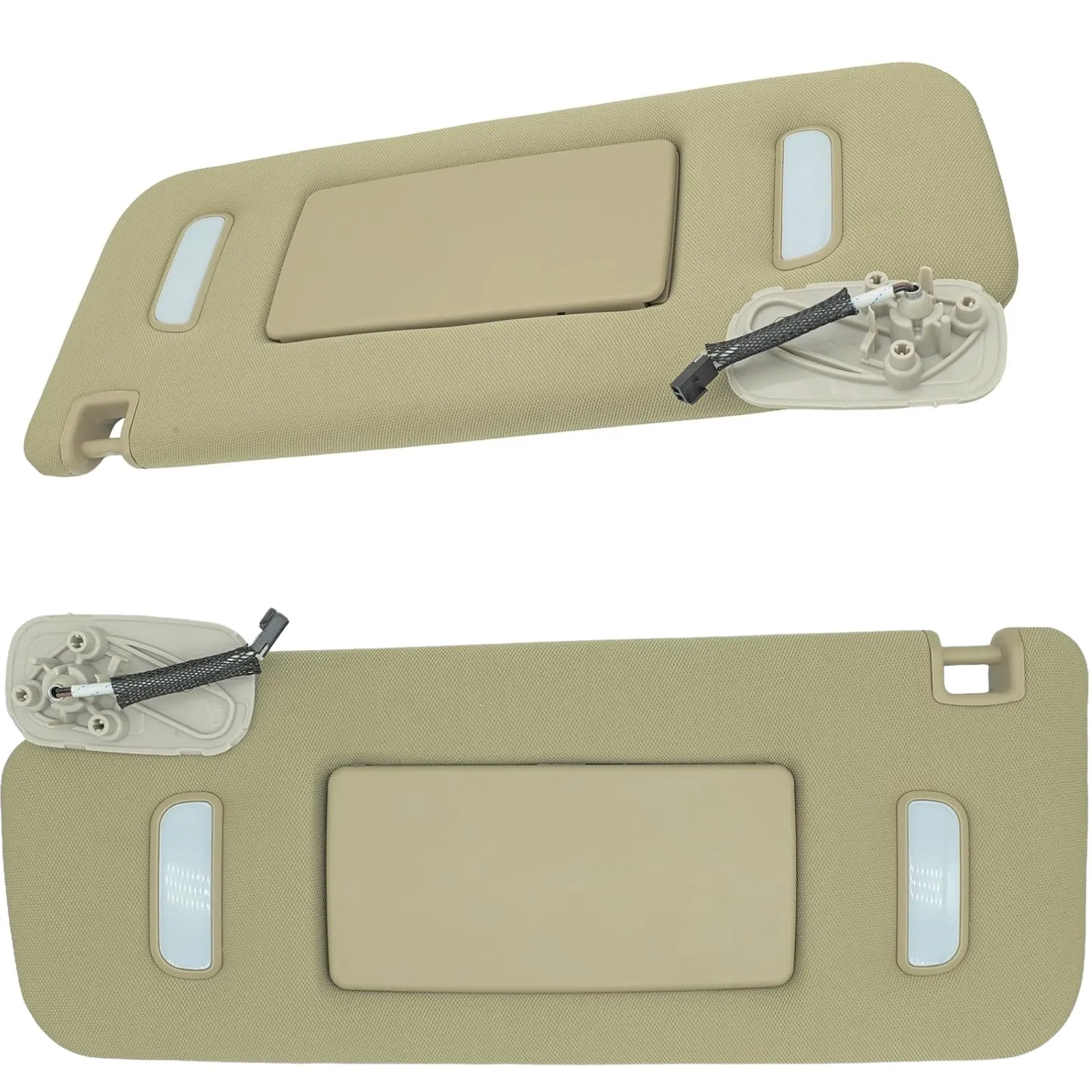 Sun Visor For Chevy Suburban, Tahoe, Avalanche, GMC Sierra, Yukon,Left Right Beige Gray  Cadillac Escalade 2007-2014