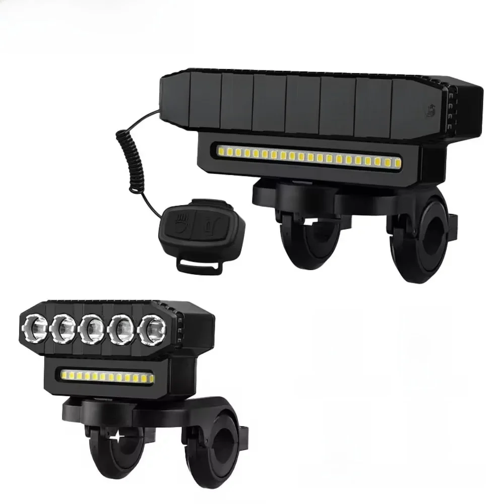 AliExpress cycle zone 5/8 LED Bicycle Front Light USB Rechargeable 130dB Cycling Bike Horn Easy to Install 6 Modes Bicycle Bell Light