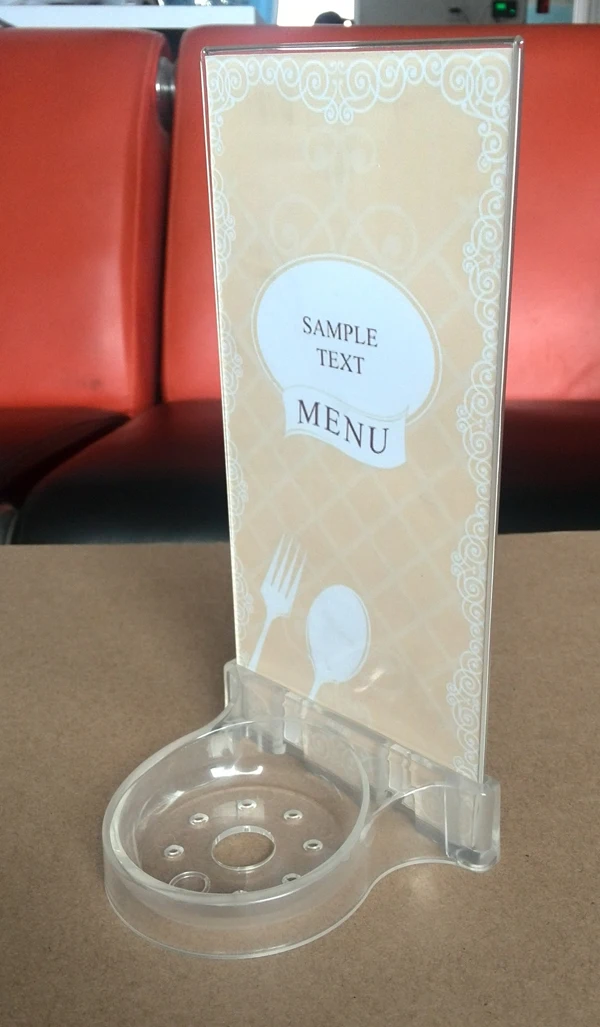 Imagem -05 - K-sp Acrylic Menu Holder Fit For Restaurant Pager Call Bell Button System sem Botão 10 Pcs