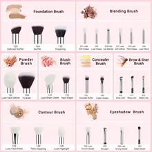 Makeup Brush Set 15-25pcs Professional #4