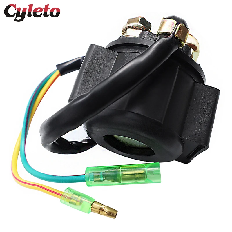 1/2 Cyleto Motorcycle Starter Solenoid Relay For Kawasaki Ducster KLT 200 250 KZ 200 250 400 440 550 650 700 750 900 1000 1100