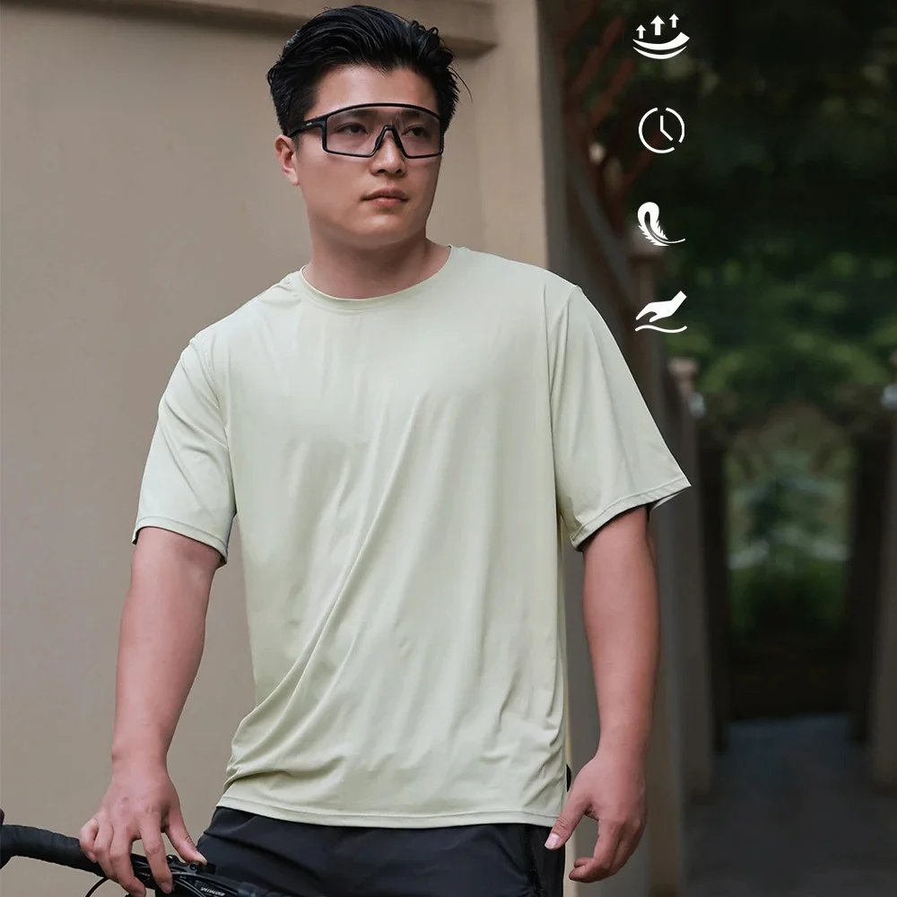 AliExpress WOSAWE Cycling T-Shirts Summer Breathable Jersey Unisex Loose Oversized Casual Short Sleeve Tops Mountain Bike Clothes Cool Feel