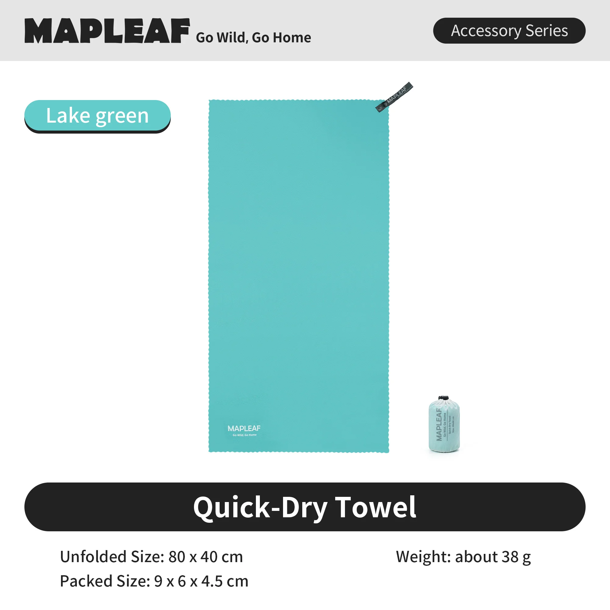 MAPLEAF Sneldrogende microvezel handdoek zacht zeer absorberend ultralicht compact sport sportschool fitness training hardlopen zwemmen reizen kamperen wandelen strand zwembad bad douche sauna spa