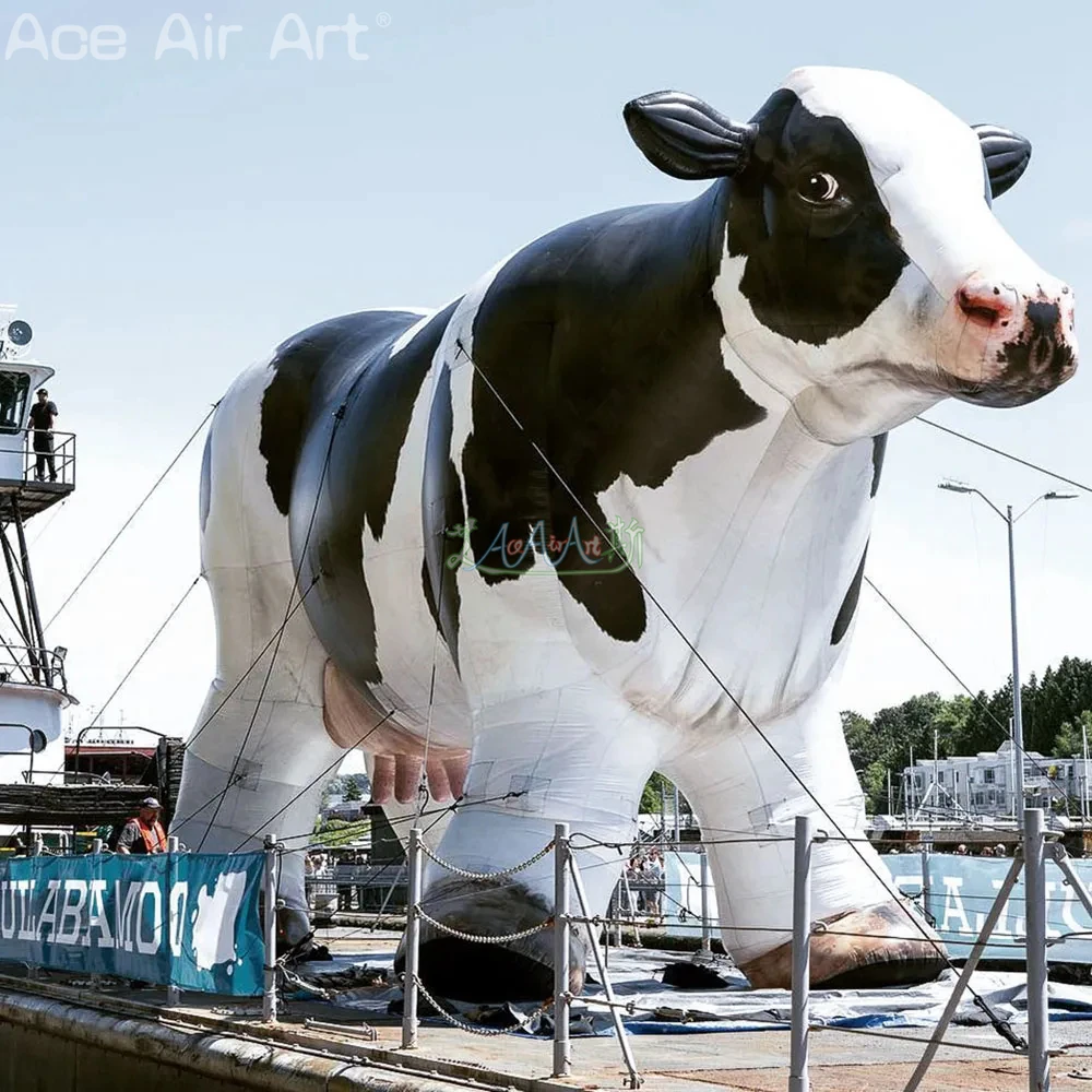 

New Giant Inflatable Cow Outdoor Decorative Dairy Cows Model for Farm or Party/Attraction Advertising, Inflatable Animal Model