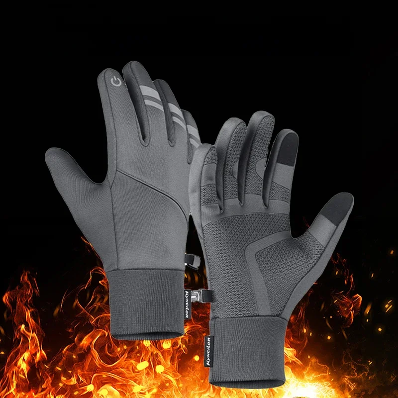AliExpress Fezrgea NEW Winter Sports Plus Velvet Warm Gloves For Men And Women Touch Screen Ski Cycling Bicycle Riding