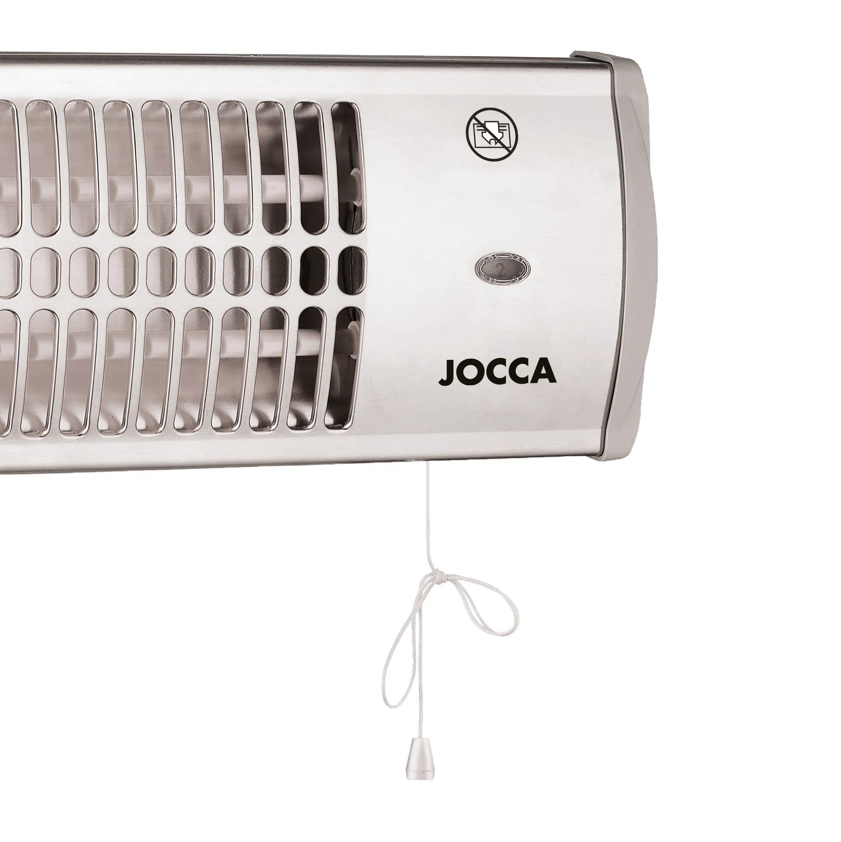 Wall stove with two independent quartz infrared of the brand JOCCA. Adjustable electric heater with installation KIT included. 1200W full power