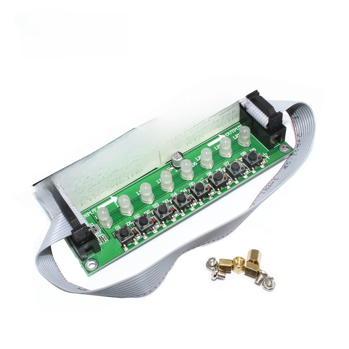 F71A 8 * cyfrowy Tube + 8 * klucz + 8 * podwójne kolor doprowadziły moduł TM1638 może być łączone kaskadowo wymienić CH452/MAX7219 układy — zdjęcie 2