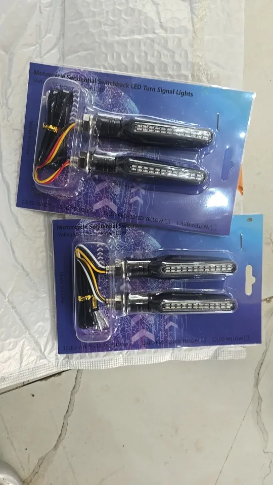 Flowing LED Motorcycle Turn Signal Lights photo review