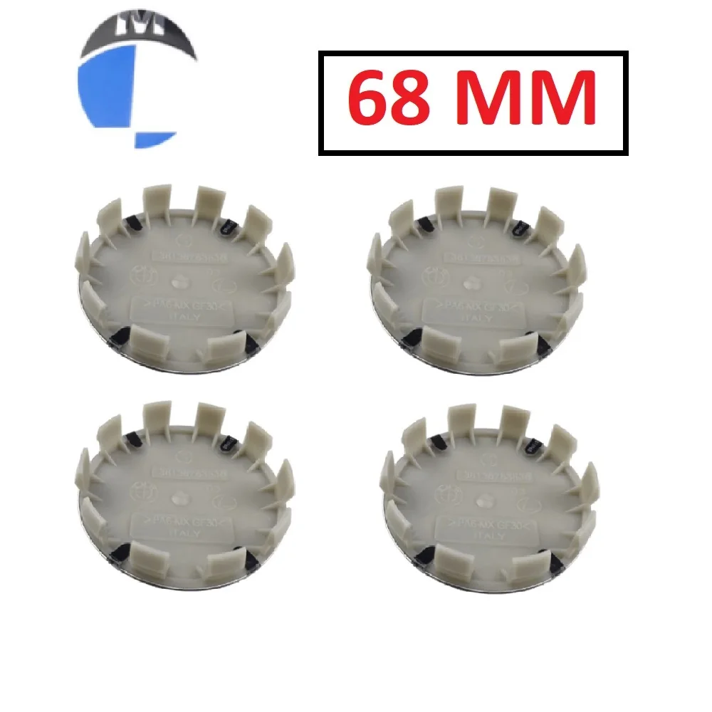 Nakładka na piastę s BMW 68 mm 10 PIN pack 4 PCs nakładka na piastę czapki nakładki środkowe koła emblemat niebieski i biały