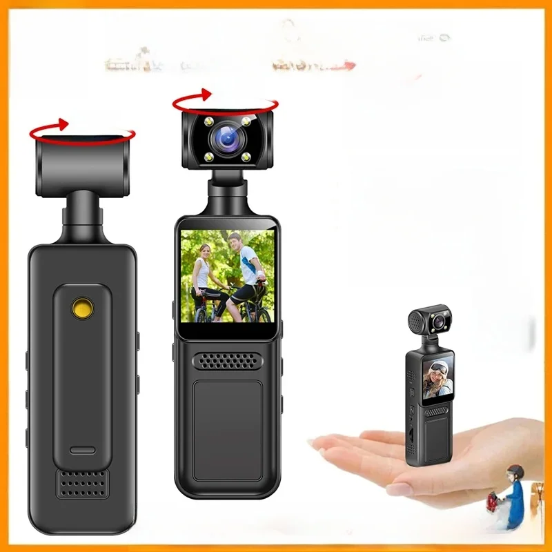 AliExpress MIJIA Xiaomi 4K HD Action Mini Camera 180 Rotatable Vlog WiFi Sports Wearable Camera Infrared Night Vision Sports DV Bicycle Driver