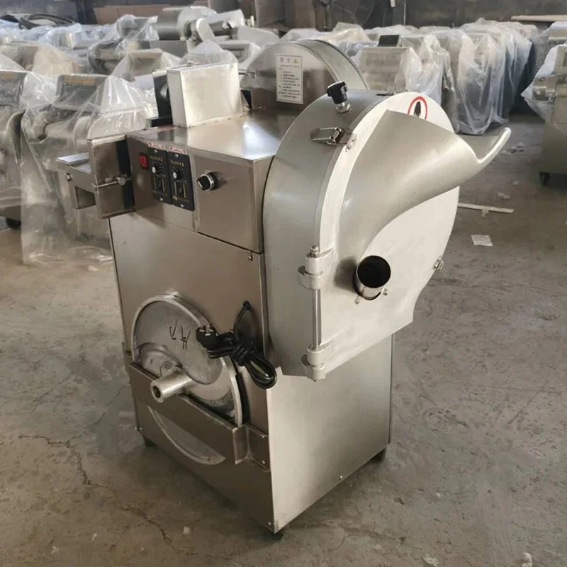 1800W  Multi-functional  Vegetable Cutter For Hotel Dining Room Kitchen Double Machine Head Vegetable Cutting Machin