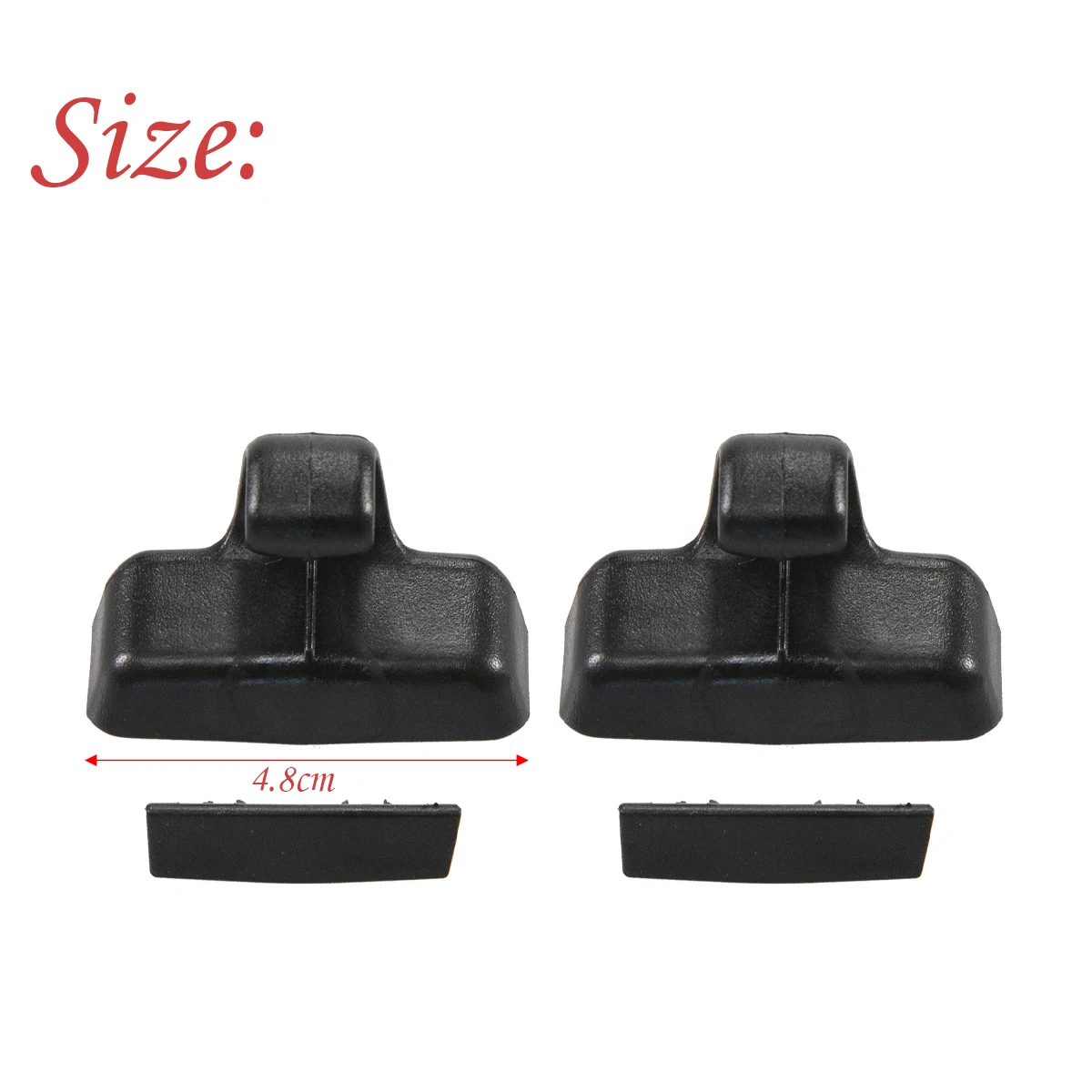 Car Rear Door Window Sun Shade Hook Clip with Cover Kit For Honda Pilot 2016-2022/Passport 2019 2020 2021 83741-TG7-A00ZAKIT