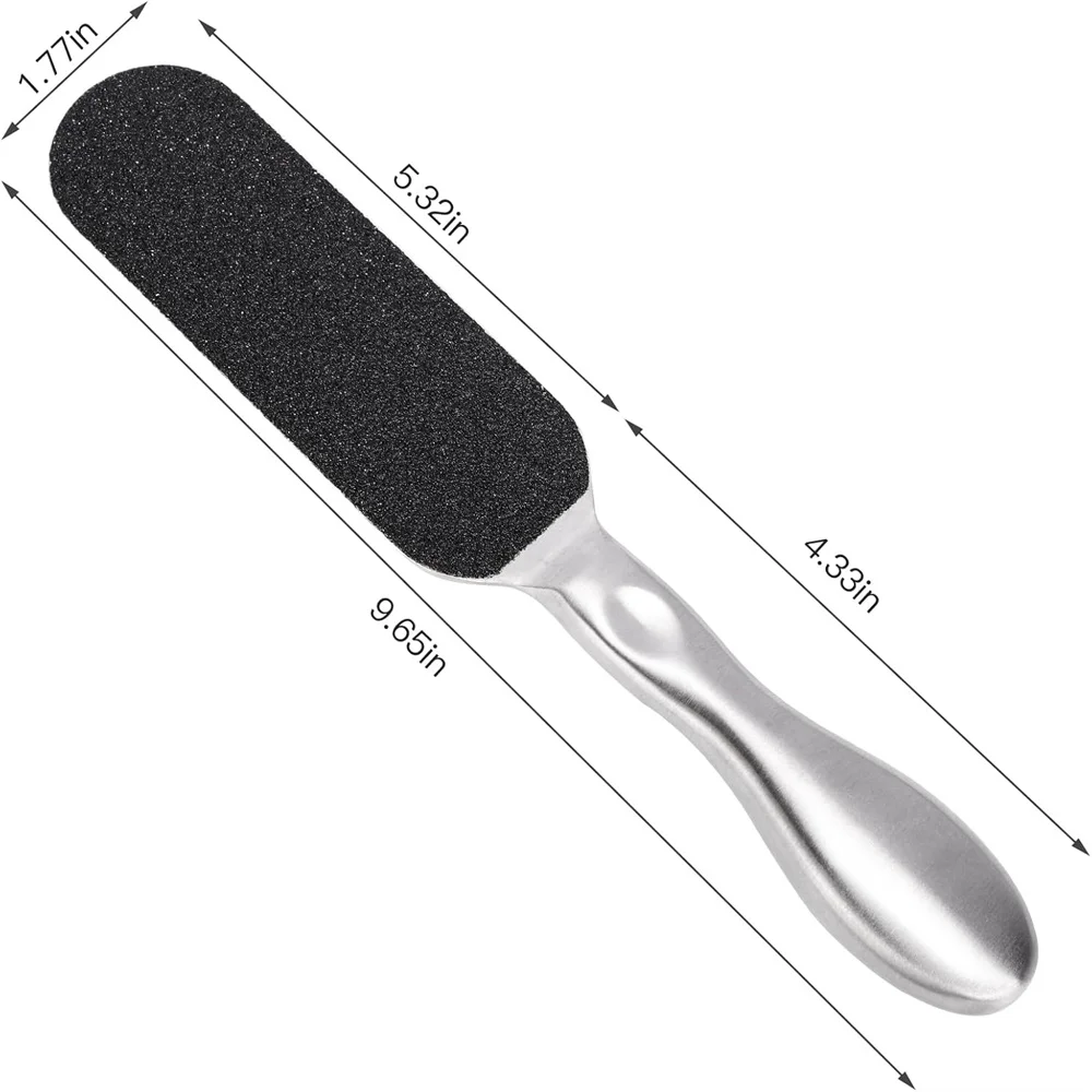 

Biutee Foot File Dead Skin Remover Tools Stainless Steel Double Sided Foot Rasp Foot Scrubber Pedicure with 12 Replaceable Pads