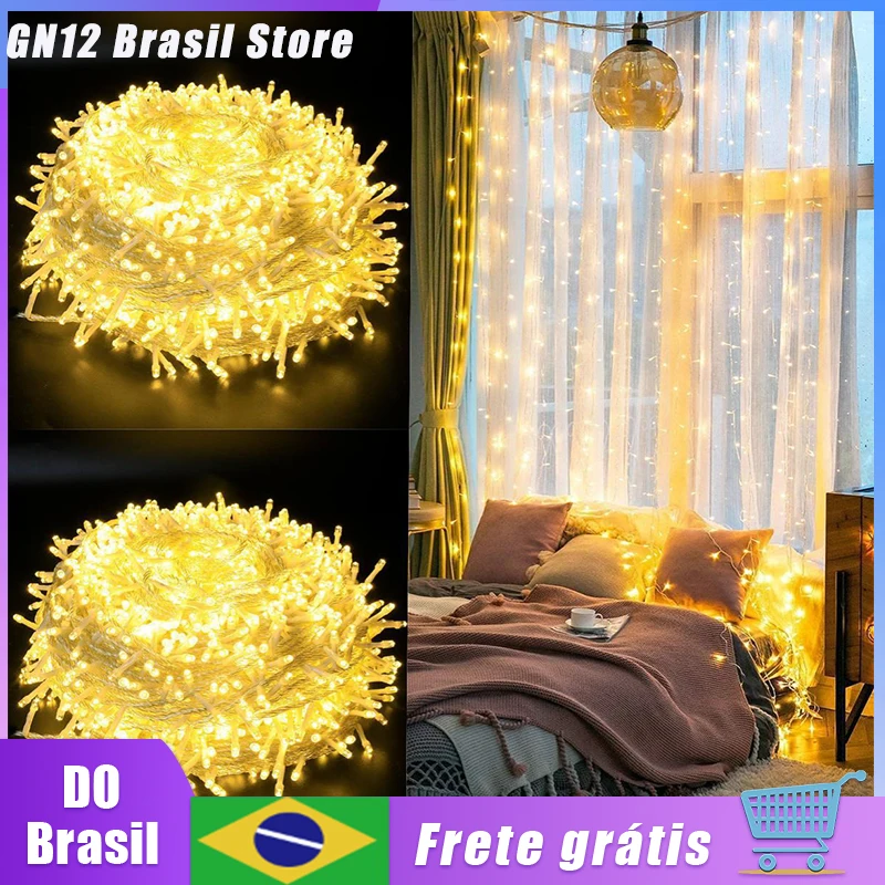 2 Kit Warm White Rope Lights 9M 70 Leds Light Fada Decoration Lighting Holiday/Christmas/Party/Interior/Bedroom/Garden/Curtain